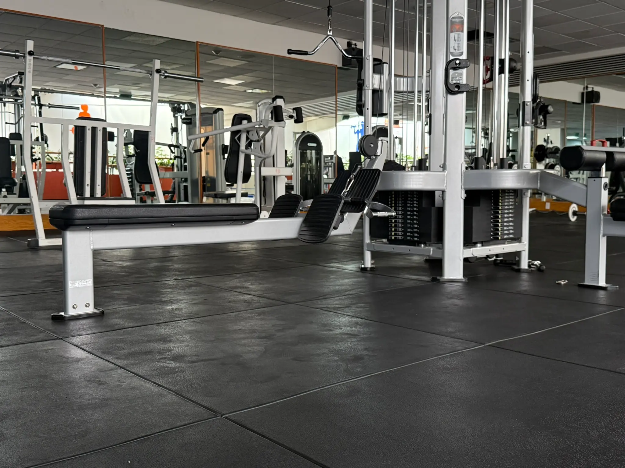 Loseta de Caucho 1x1 gimnasio